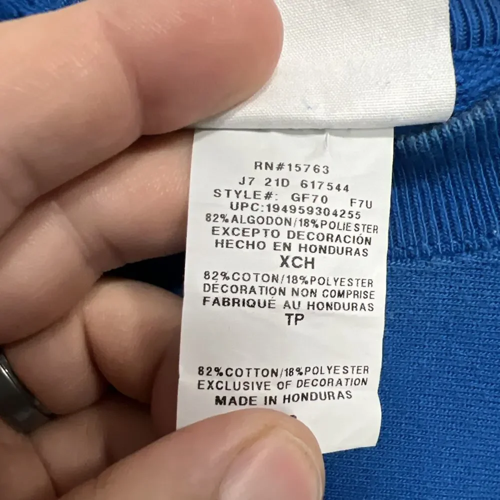 Vintage Champion Reverse Weave Crewneck Sweatshirt Blue Pullover X-Small - Picture 7 of 12